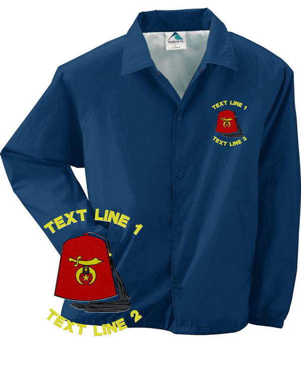 (image for) Shriner Red Fez Coaches Jacket / Windbreaker #258